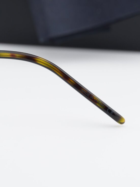 Saint Laurent SL440/F OPT 002 Square Eyeglasses – Havana/Silver 54mm main image 7